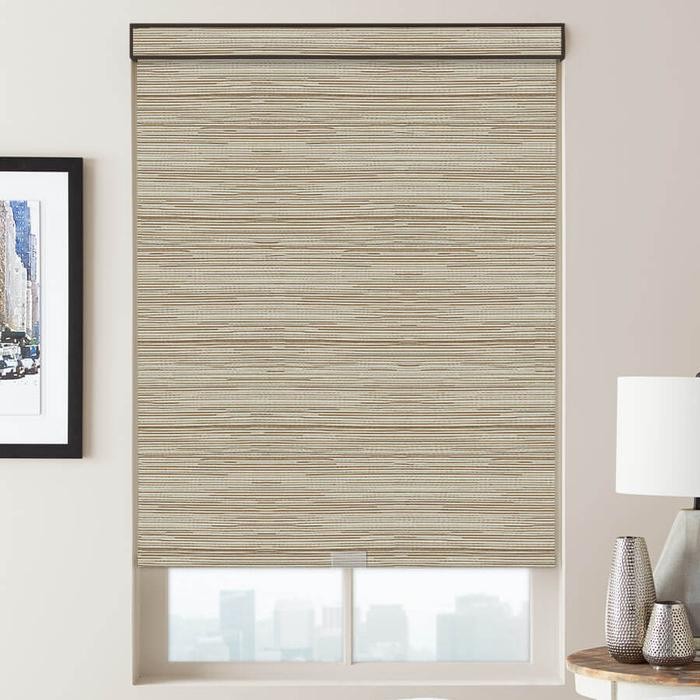 Tirai Gulung Roller Blind Motif Wood Look