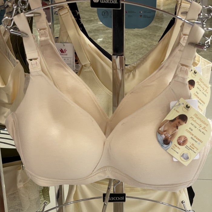 Wacoal Maternity Bra IB 8037 No Wire Katun / Bra Menyusui