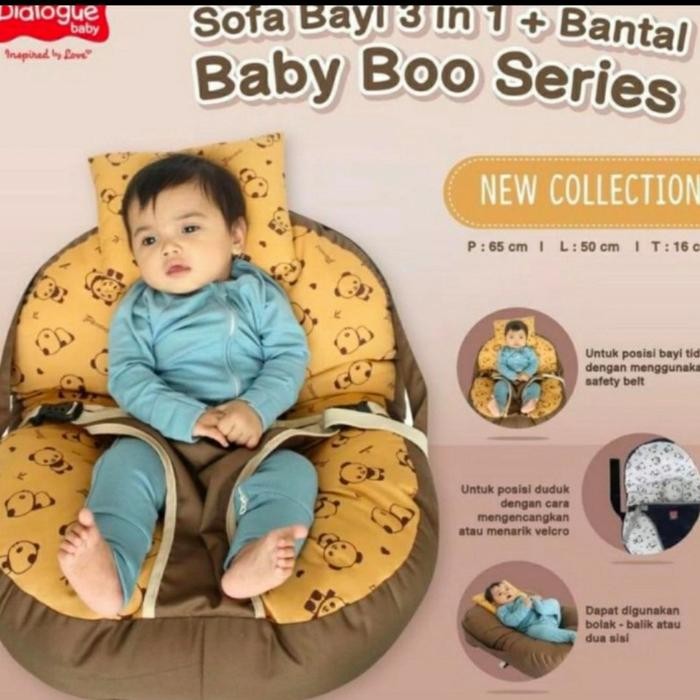 Dialogue baby sofa 3in1 free bantal