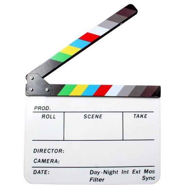 

Profesional Clapper Board Colorful Acrylic - TS-3EL - White