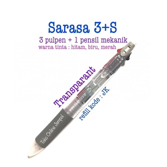 

ATK0554SR 3+S Pulpen 0.5 + Pensil 0.5 JK Sarasa Pulpen 3S Zebra SJ3