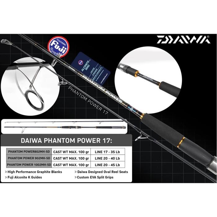 Joran Spinning Daiwa Phantom Power Pilih Varian
