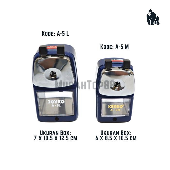 

Serutan Putar A-5L Joyko / Rautan Pensil Meja Duduk Besar / Pencil Sharpener Stainless