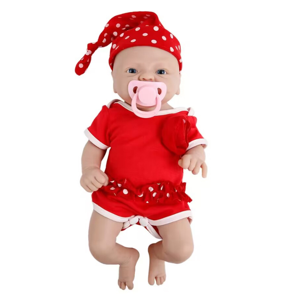 Ivita 14Inch Unpainted Full Body Silicone Bebe Reborn Girl "Coco" Doll With Magnet Pacifier Lifelike