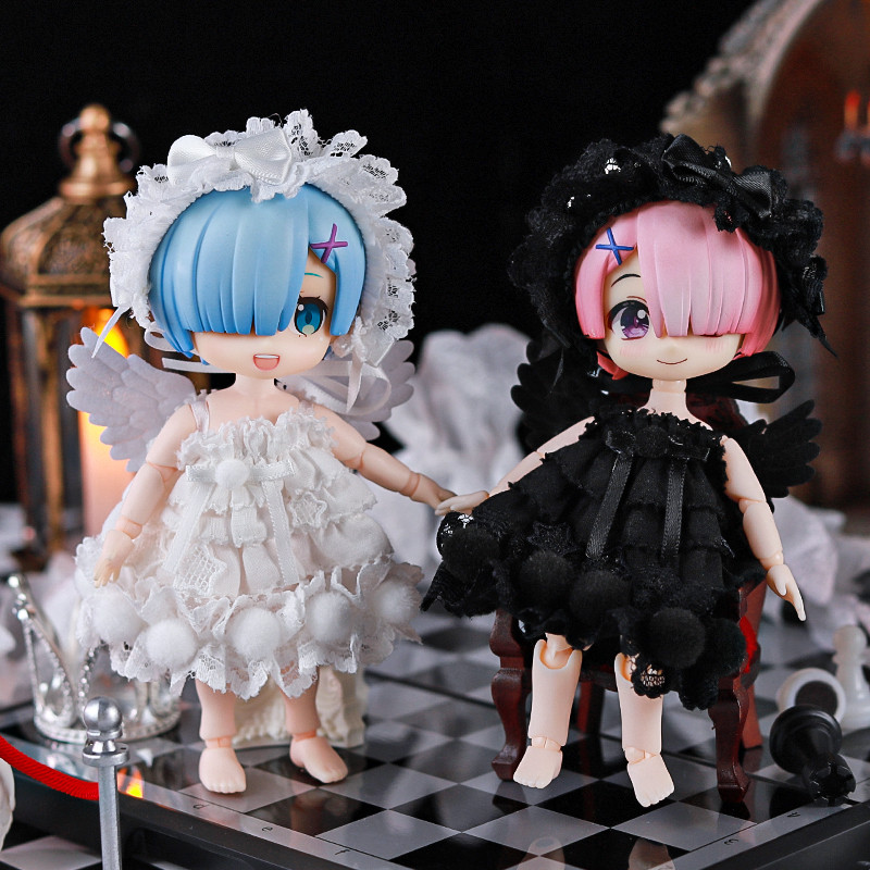 Ob11 Doll Clothes Doll Angels Demons Style Skirt Dolls Lace Skirt Dress For Ob11,Ymy,Ddf,Gsc,Body9
