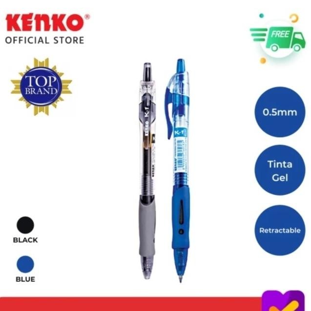 

KENKO K-1 RETRACTABLE GEL PEN 0.5MM PER 1 PAK 12 PCS