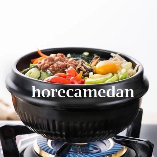 Buruan serbu] Mangkok Sup Dolsot Bibimbap Tukpegi Mangkok Korea Sapo Tahan panas