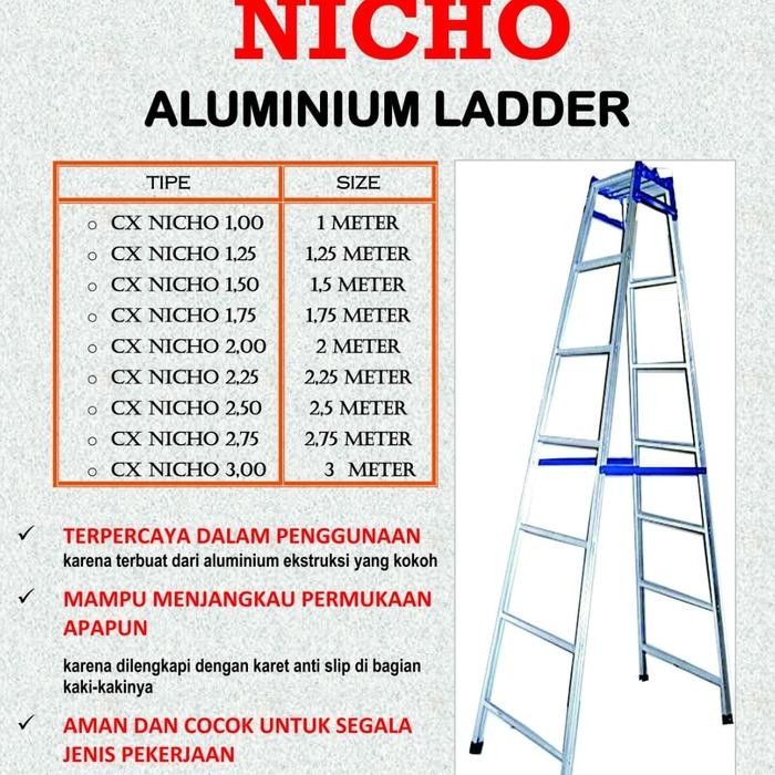 

Terlaris Tangga Aluminium Lipat Caltex Merk Nicho 3M
