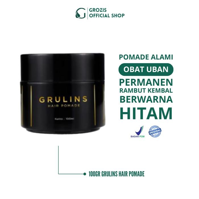 Terbaru Grulins Hair Pomade Original Obat Uban Ready