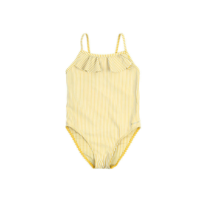 Decathlon NABAIJI Baju One Piece Renang Anak Perempuan Kuning - 8830075