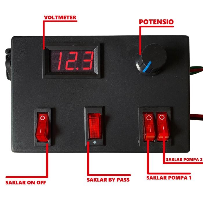 POTENSIO BOX C21 - 20A LENGKAP DENGAN VOLTMETER DIGITAL