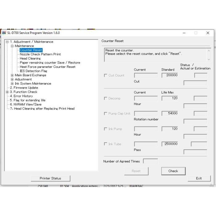 *#*#*#] RESETER EPSON D830 SL-D830 ORIGINAL