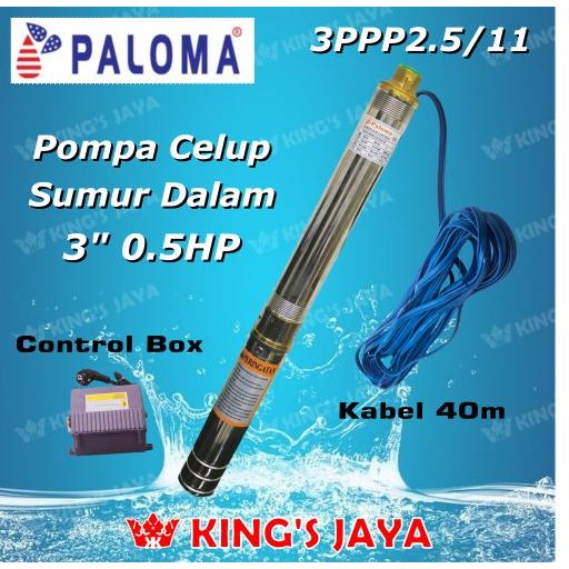 Ready oke] Pompa Satelit PALOMA 3PPP2.5/11 Submersible Pump 3 Inch 0.5 HP