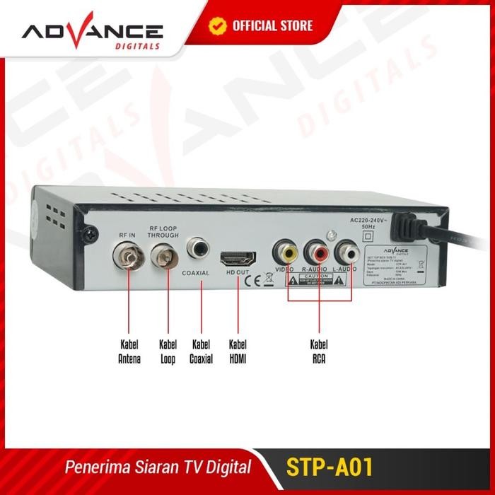 Project - Advance Stb Set Top Box Stp-A01 Dvd-T2 Riciver Digital Stb Wifi Youtub - Stp-A01 Bisa