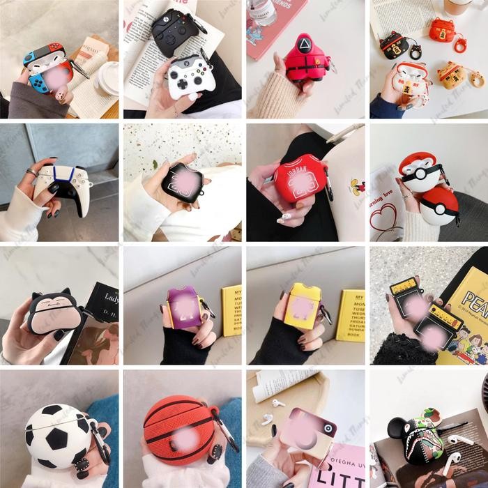 Soft Case Silikon Kompatibel Untuk Pro Game Controller Stick PS5 Xbox Pokemon Lucky Cat Sport Ball