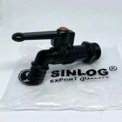 [Allthebest] Kran Tembok Besi SINLOG Body Hitam 1/2"