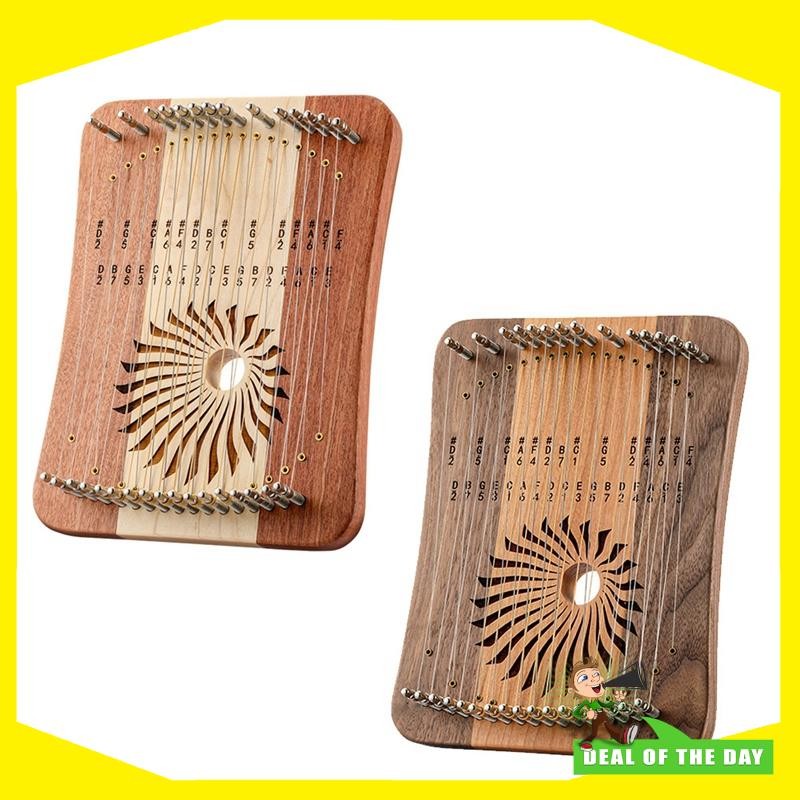 HLURU Lyre Harp 31 Strings Lyre Fingerplay Piano Thumb Kalyre Professional Harp Keyboard Musical