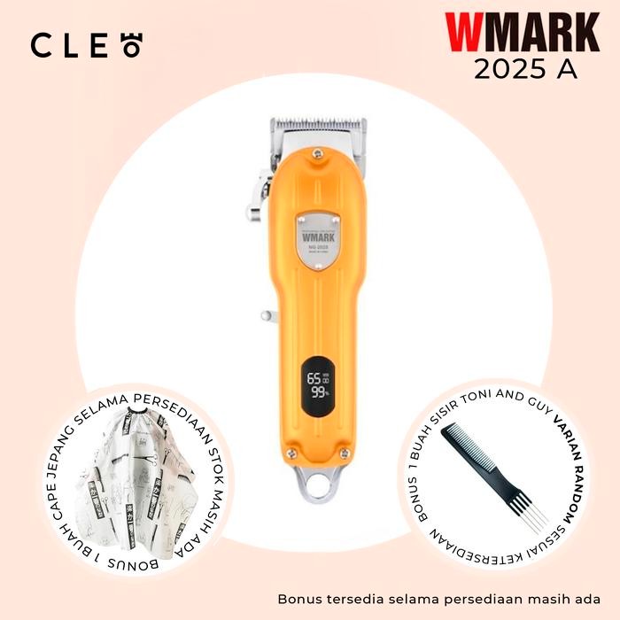 HARGA DISKON Wmark 2025A Hair Clipper - Alat Potong Rambut Professional 100% Ori