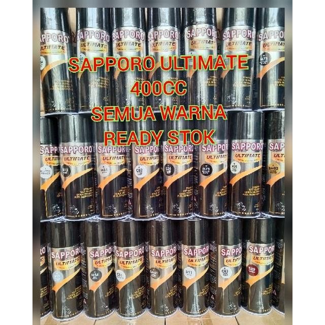 BEST SELLER C. PILOK PILOX CAT SEMPROT SAPPORO ULTIMATE 400ML SAPPORO BLACK WHITE XIRALLIC SAPPORO