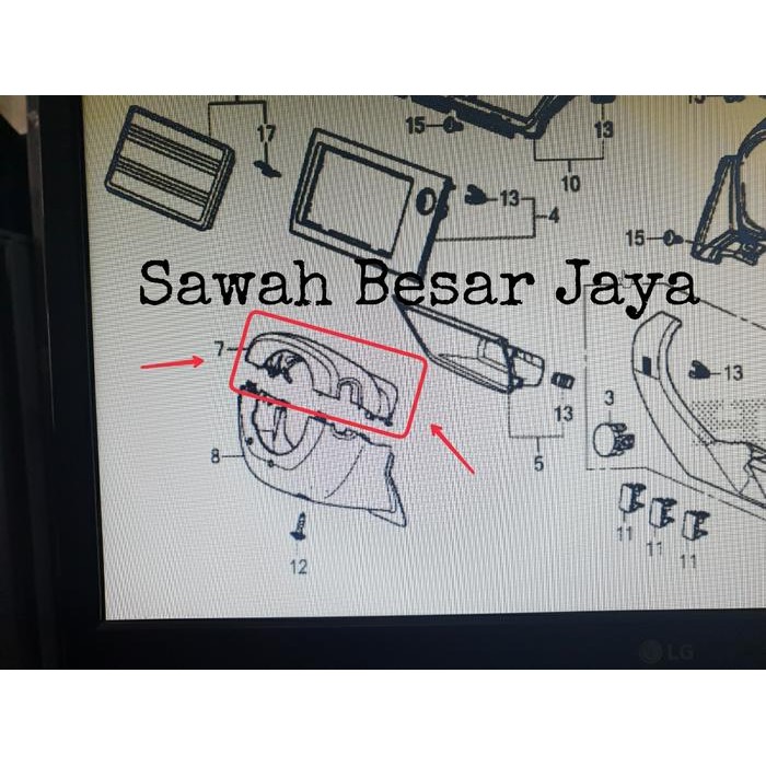 Cover Column Upper - Tutup Atas Air Bag Steer Stir Honda Brio . Mobilio . Brv 2016 2017 2018 2019