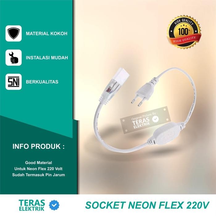 (Expert) Colokan Lampu neon flex 220v kabel colokan neon flex 220 volt