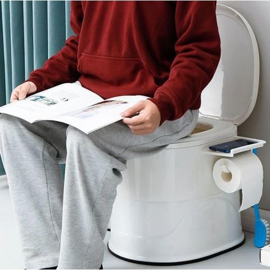TERLARIS Closet Toilet Duduk Portable + Ember Untuk Lansia & Ibu Hamil - Toilet Duduk Portable