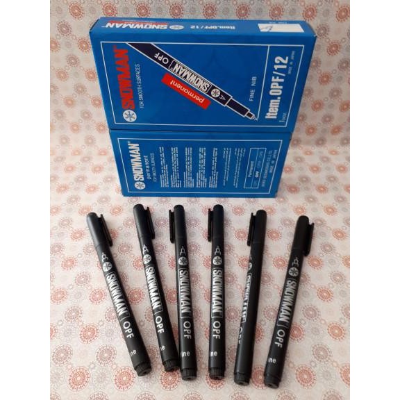 

FLASH SALE SPIDOL PERMANENT SNOWMAN OHP OPF/SPIDOL WATERPROOF/SPIDOL PULPEN HITAM PEN