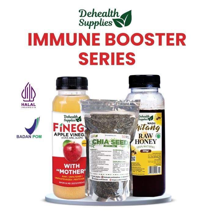 

Dehealth Supplies IMMUNE BOOSTER Series 250ml (chia seed 250gr)
