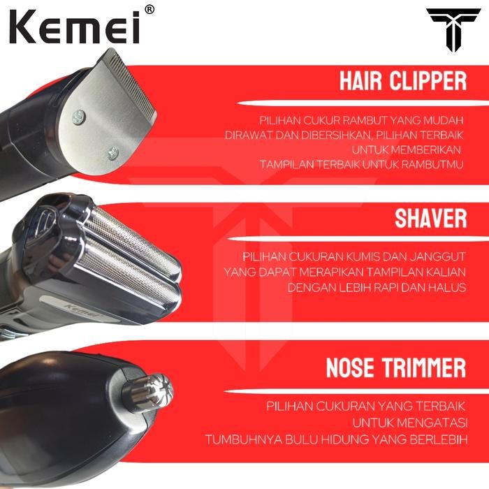 Kemei KM 6330 KM 6331 Alat cukur kumis professional shaver berkualitas