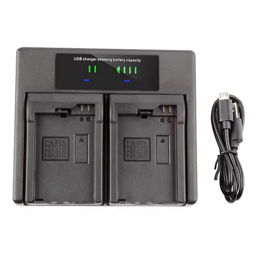 PSP-1000 Dual Battery Charger PSP-2000 PSP-3000 for Sony PlayStation Portable Console Gamepad PSP-11