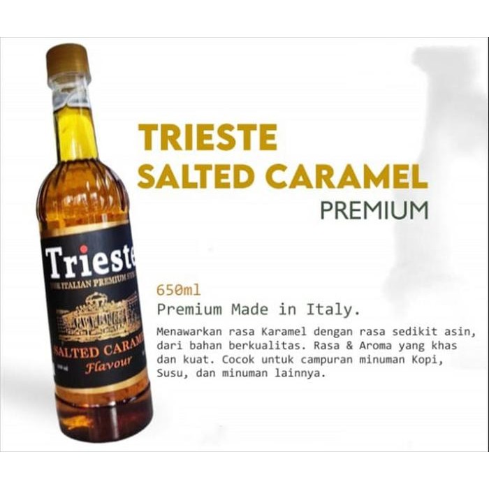 

Syrup Trieste Salted Caramel 650Ml Sirup Caramel Gratis Ongkir