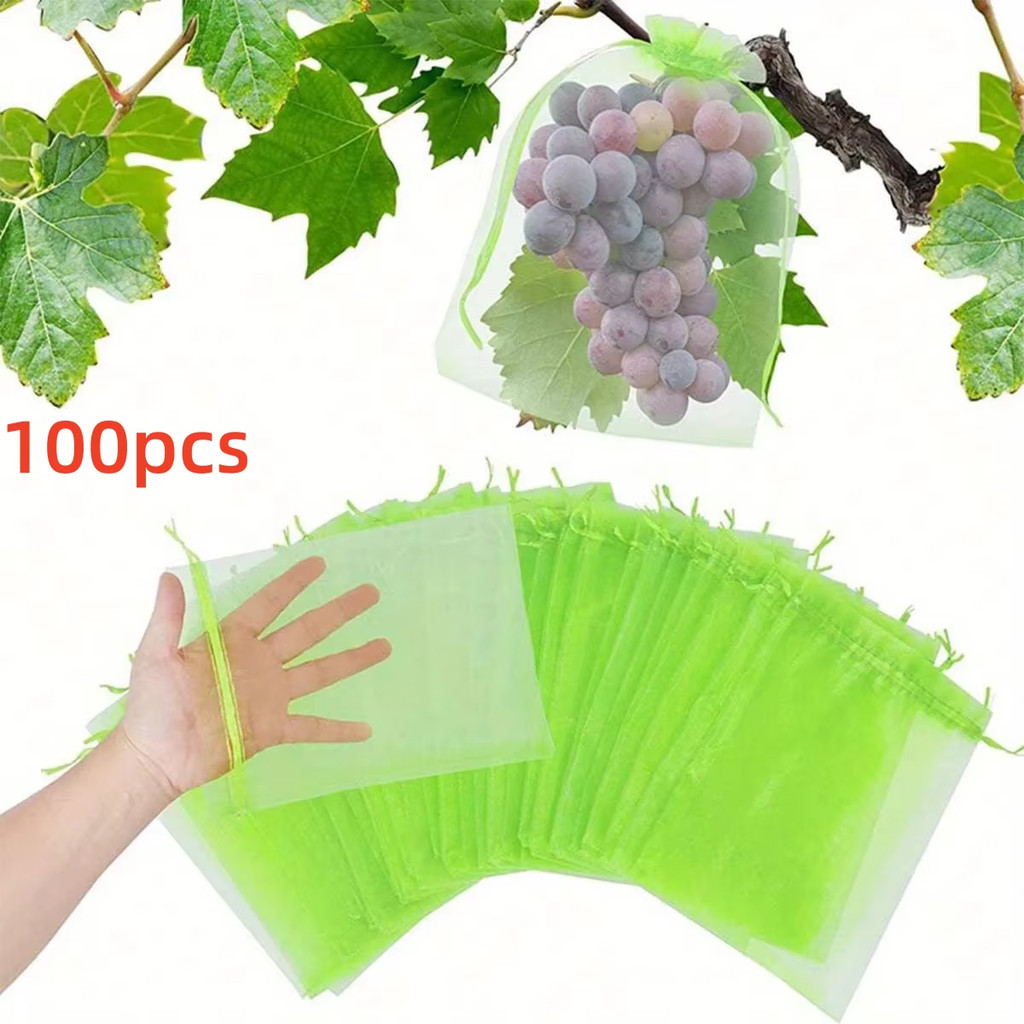 BEST SELLER 100 pcs Fruit Protective Bags Fruit Sleeves Fruit Mesh Bags Grapefruit Tomatoes Flowerle