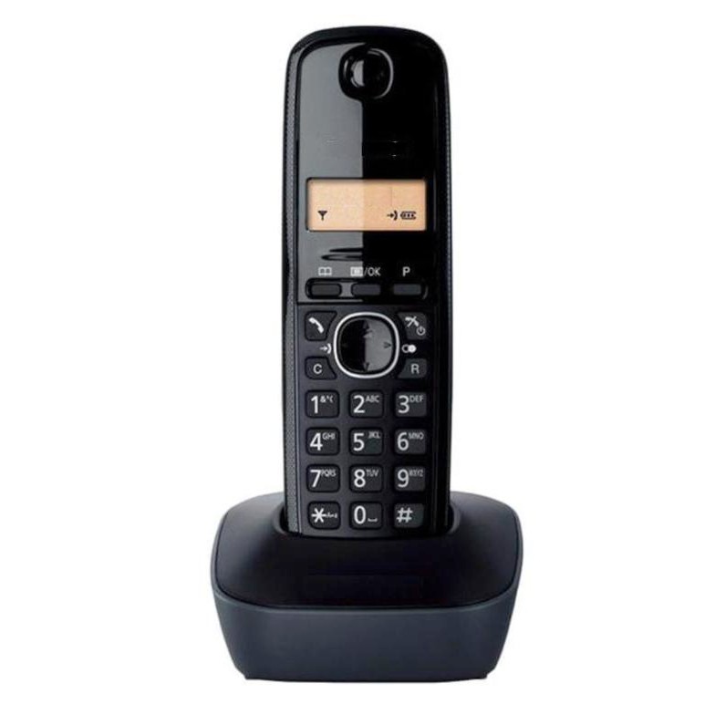 Telephone KX Hitam Black Telpon Rumah Wireless Telepon Tanpa Kabel