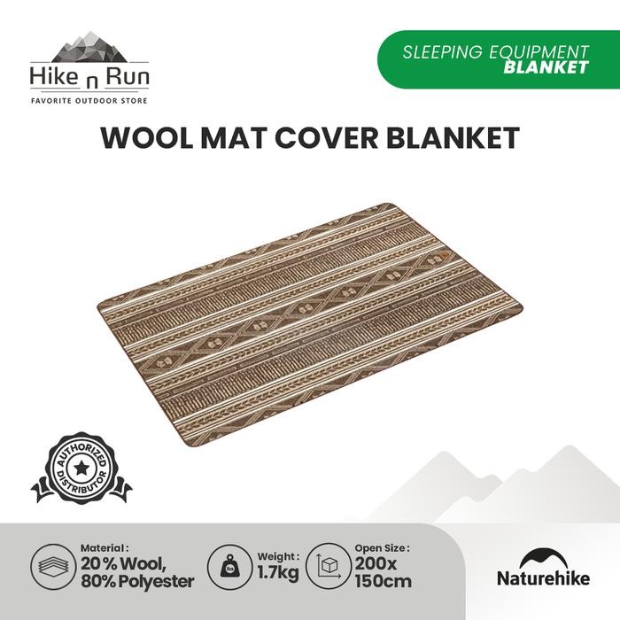 Selimut Hangat Naturehike NH21PS006 Wool Blanket - Brown