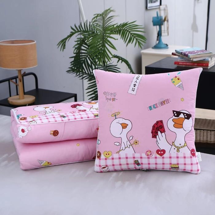 Bantal Selimut 2in1 Bantal Lipat Praktis Jadi Selimut