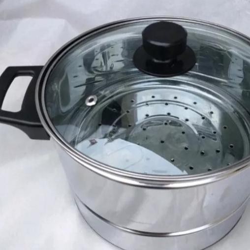 PREMIUM DANDANG PANCI KUKUS STEAMER NASI TUTUP KACA