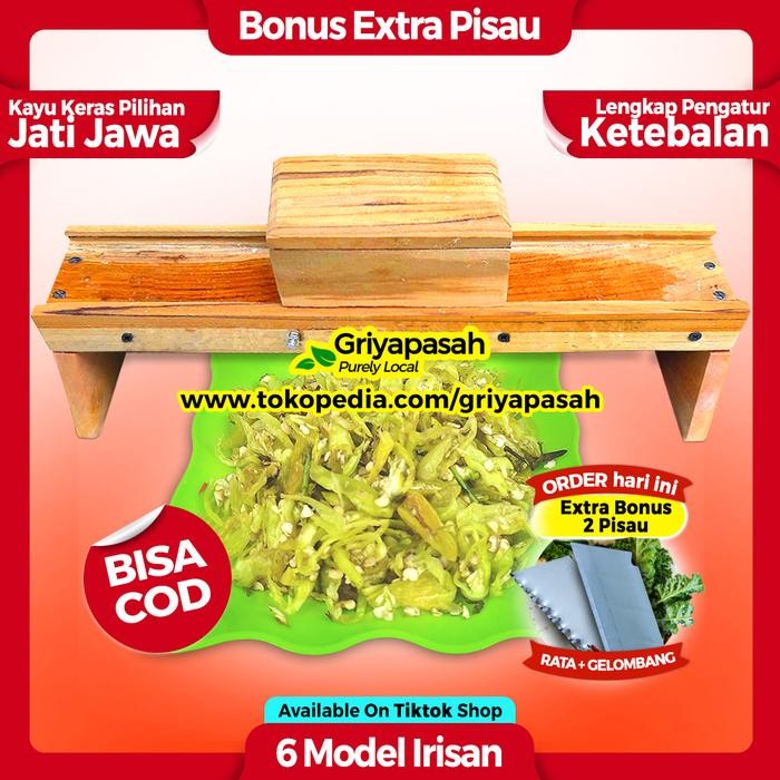 (Expert) ( UKURAN JUMBO ) Alat Iris Bawang Merah Bisa Keripik Multifungsi - Pengatur Ketebalan