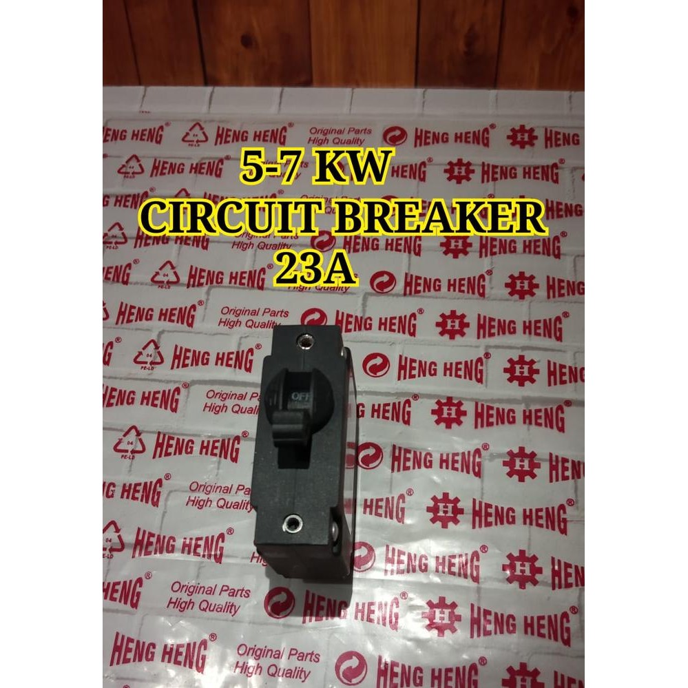 5-7KW MCB CIRCUIT BRAKER 23A GENSET BENSIN 5000 6000 7000 WATT