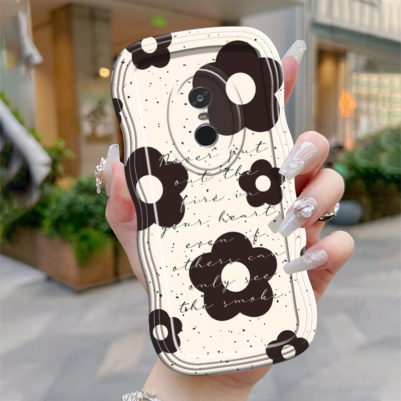 Casing Hp Untuk Xiaomi Redmi Note 4 Note 4X Note 4 Pro Case Krim gelombang Softcase Silikon Kesing B