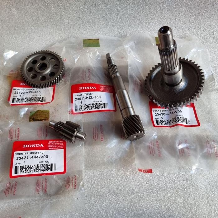 Gear Gigi Gardan Gerdang 1Set 4Pcs K44 Beat Esp, Beat Street, Scoopy Esp, Vario 110 Fi Esp Ori Honda