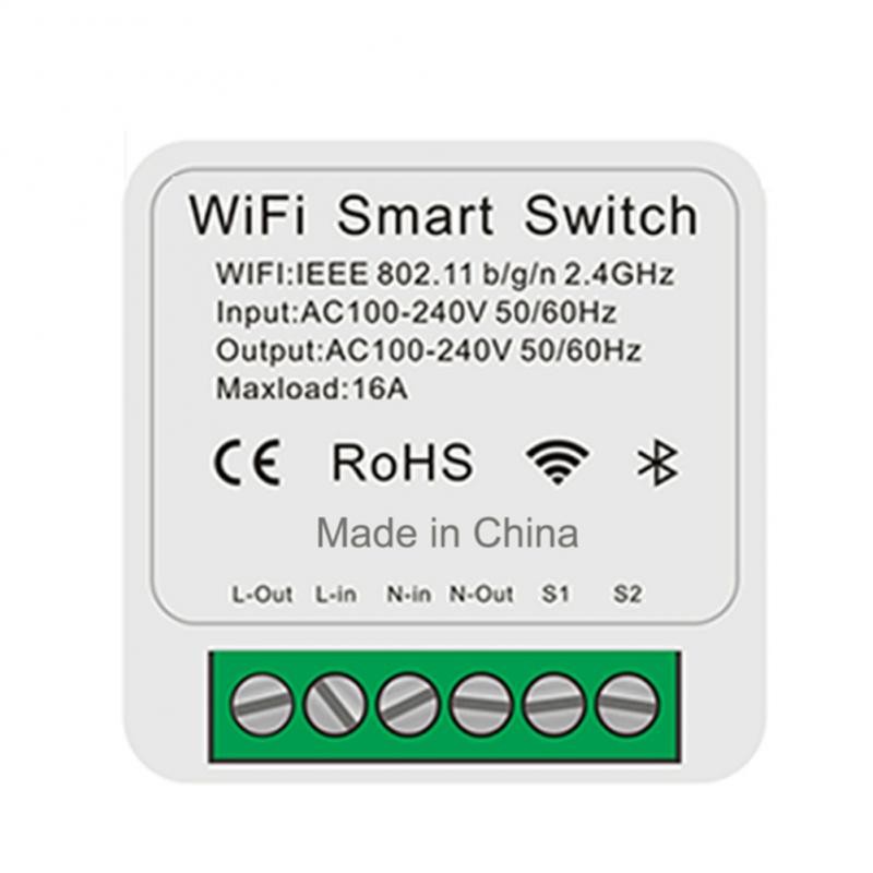 Aubess Ewelink Wifi Smart Switch Mini 16A 2Way Control Smart Home Breaker Wireless Remote Voice