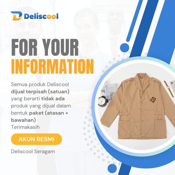 (Expert) Deliscool Baju Pramuka Pembina Perempuan lengan panjang Baju Seragam Pramuka Smp Sma Smk