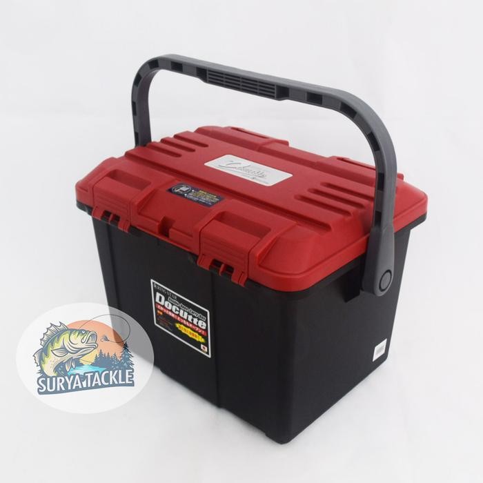 Tackle Box Docutte 4700-Red Kotak Pancing/Tool Box Original Japan