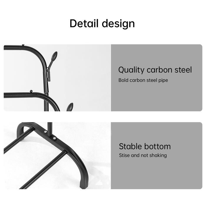 Vusign Clothing Ra Gantungan Rak Baju Besi Stand Hanger VS602 VS604