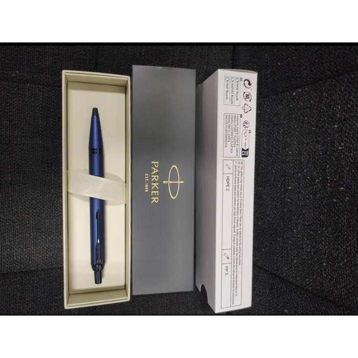 

ballpoint parker im new mono blue blu satuan