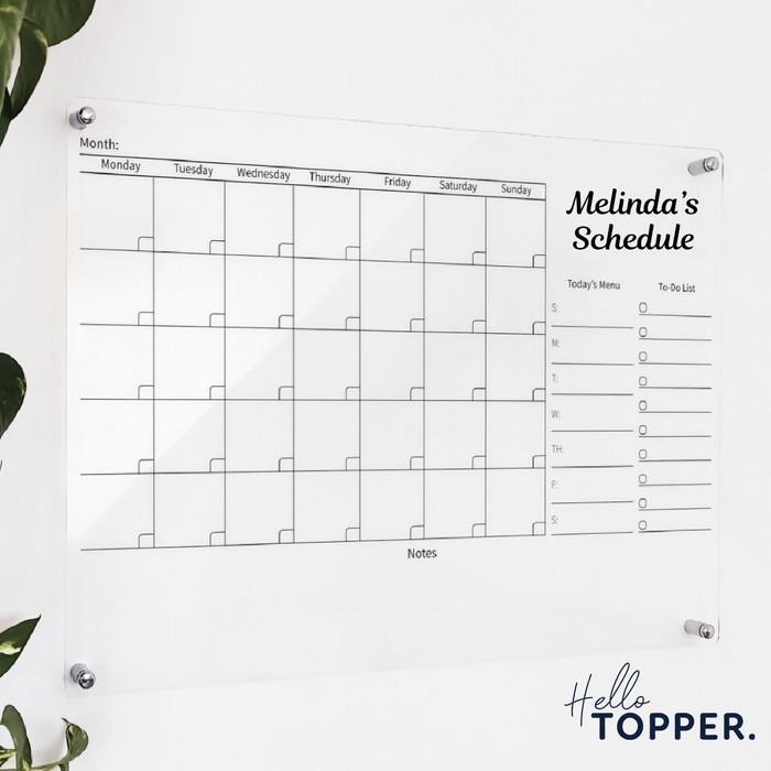 

Papan Planner Akrilik Wall Planner Schedule Board Papan Jadwal