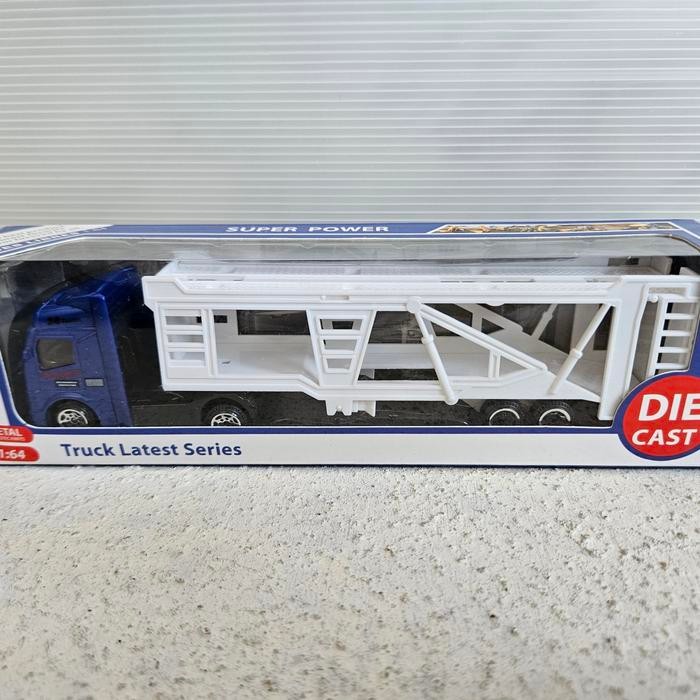 MAINAN ANAK TRUCK GANDENG TRAILER CONTAINER PENGANGKUT MOBIL HOTWHEELS