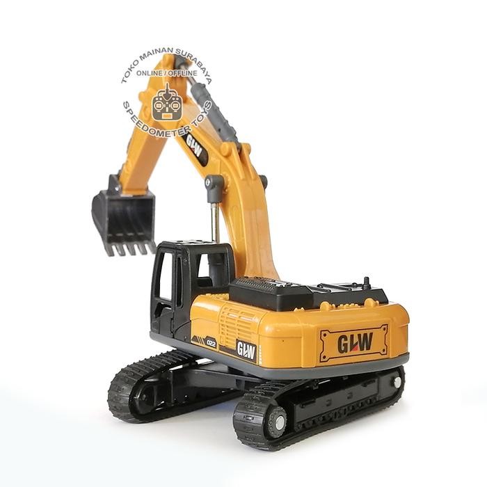 DIECAST ALAT BERAT EXCAVATOR MAINAN EDUKASI ANAK MINIATUR PAJANGAN