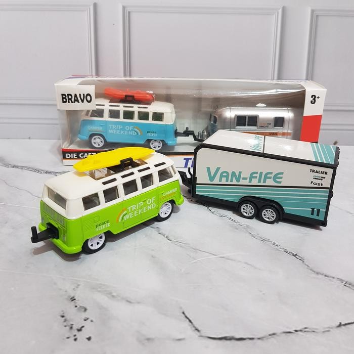 DIECAST MOBIL TRUCK VAN TRAILER - DIECAST MOBIL VAN TRAILER CAMPER