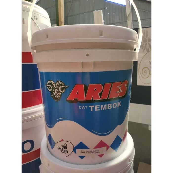 CAT TEMBOK PLAFON MURAH WARNA PUTIH ARIES PRODUKSI AVIAN 20 KG